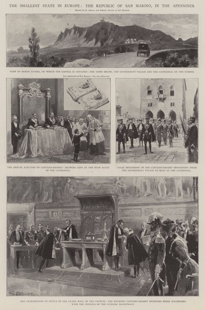 The Smallest State in Europe, the Republic of San Marino, in the Apennines by G.S. Amato